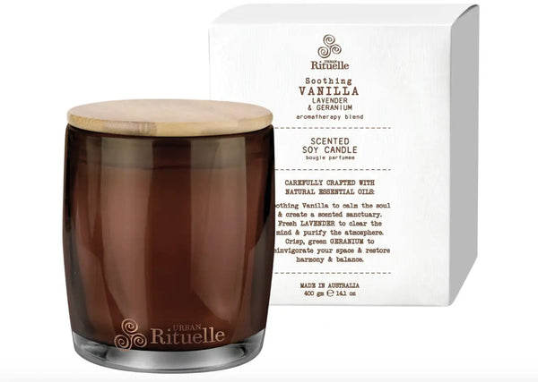 FL Vanilla, Lavender & Geranium - Scented Soy Candle - 400gm