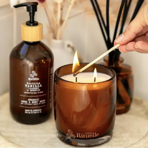 FL Vanilla, Lavender & Geranium - Scented Soy Candle - 400gm