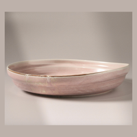 Thumbnail for Pink ceramic bowl on a gray background