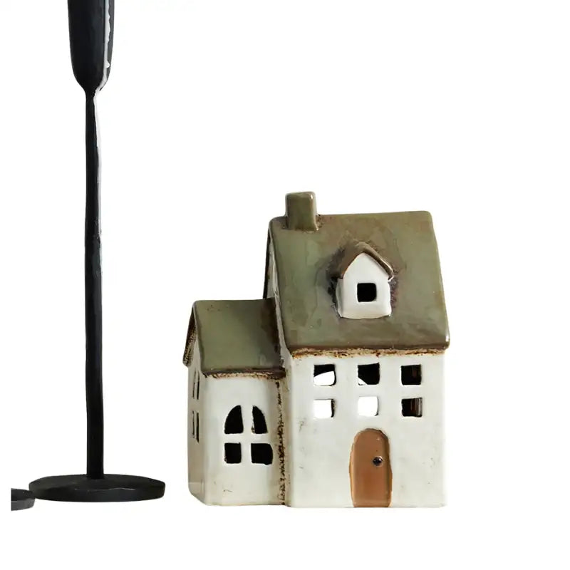 Tea Light Chapel Olive Green