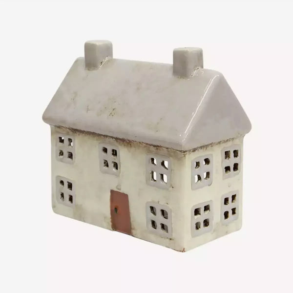 Tea Light Cottage – Light Grey