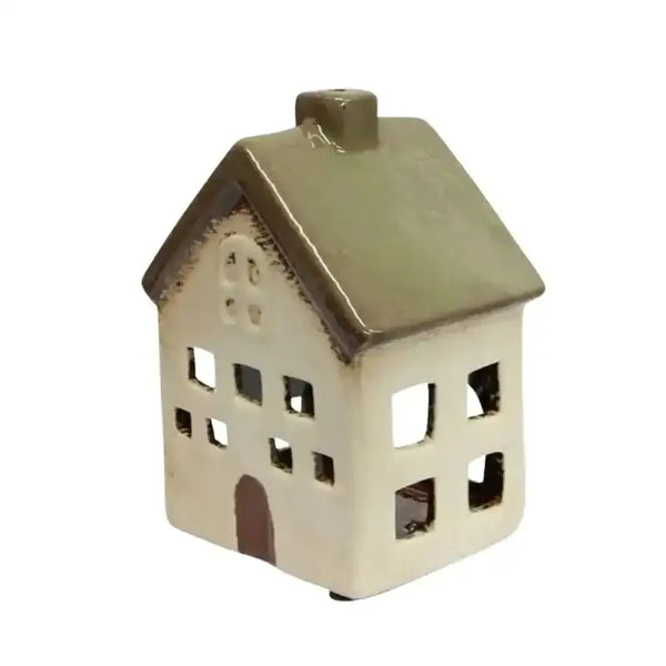 Tea light Villa - Olive Green | House of Dudley