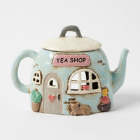 Thumbnail for Village Tea Shop oil burner, alternate view with lid removed showing the oil dish