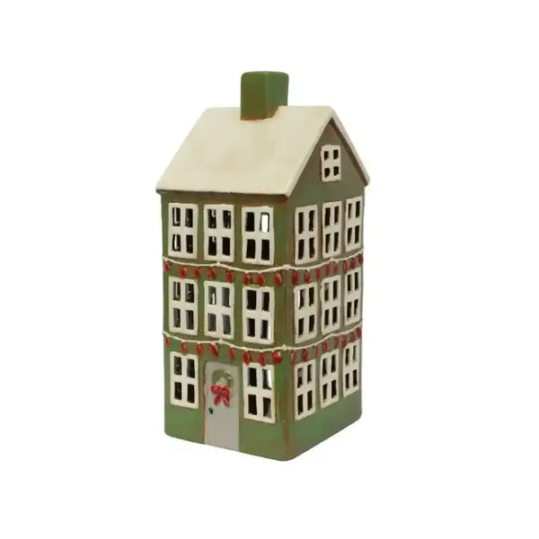 Tea Light Grande Chalet – Christmas Green | House of Dudley
