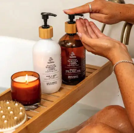 Vanilla, Lavender & Geranium - Organic Hand & Body Lotion- Flourish by Urban Rituelle