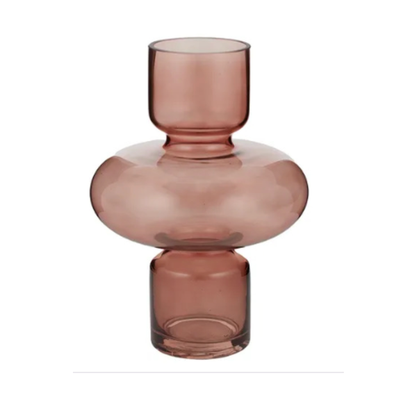 Marte Glass Vase – Nutmeg