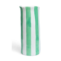Thumbnail for Noss & Co Mint Green Stripe Vase Medium from House of Dudley