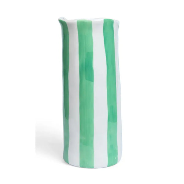 Vase - Mint Green Stripe Medium – House of Dudley
