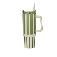 Thumbnail for Vertice Stripe Insulated Mug 1.2L – Olive from House of Dudley