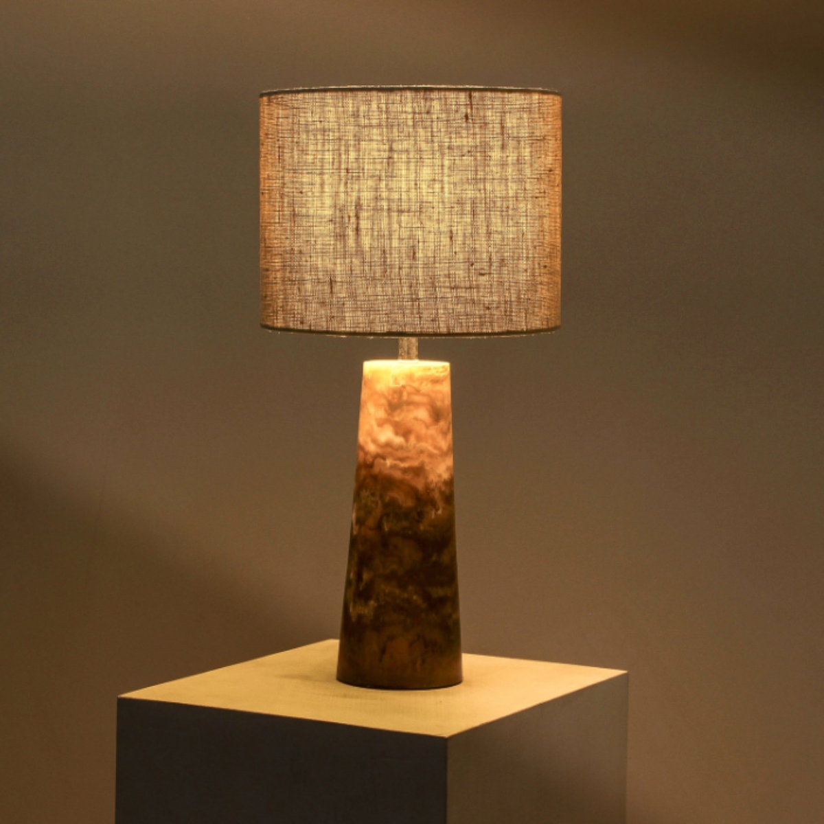 Vess Table Lamp - lit ambience