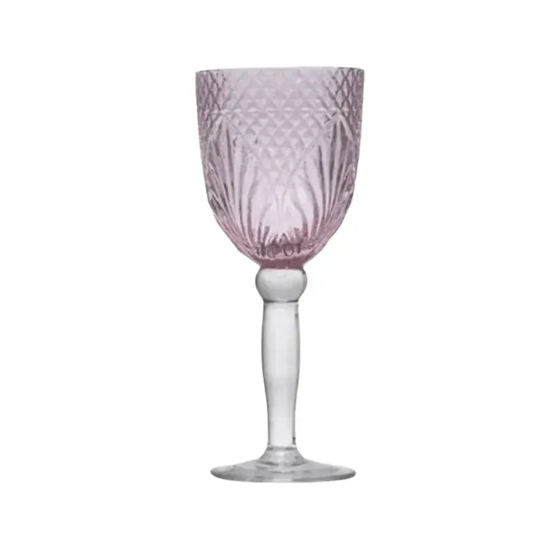 Vintage Style Pink Wine Goblets | House of Dudley
