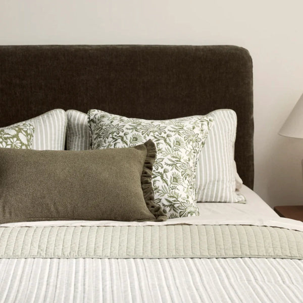 Willa Frill Cushion – Basil 40 x 60cm